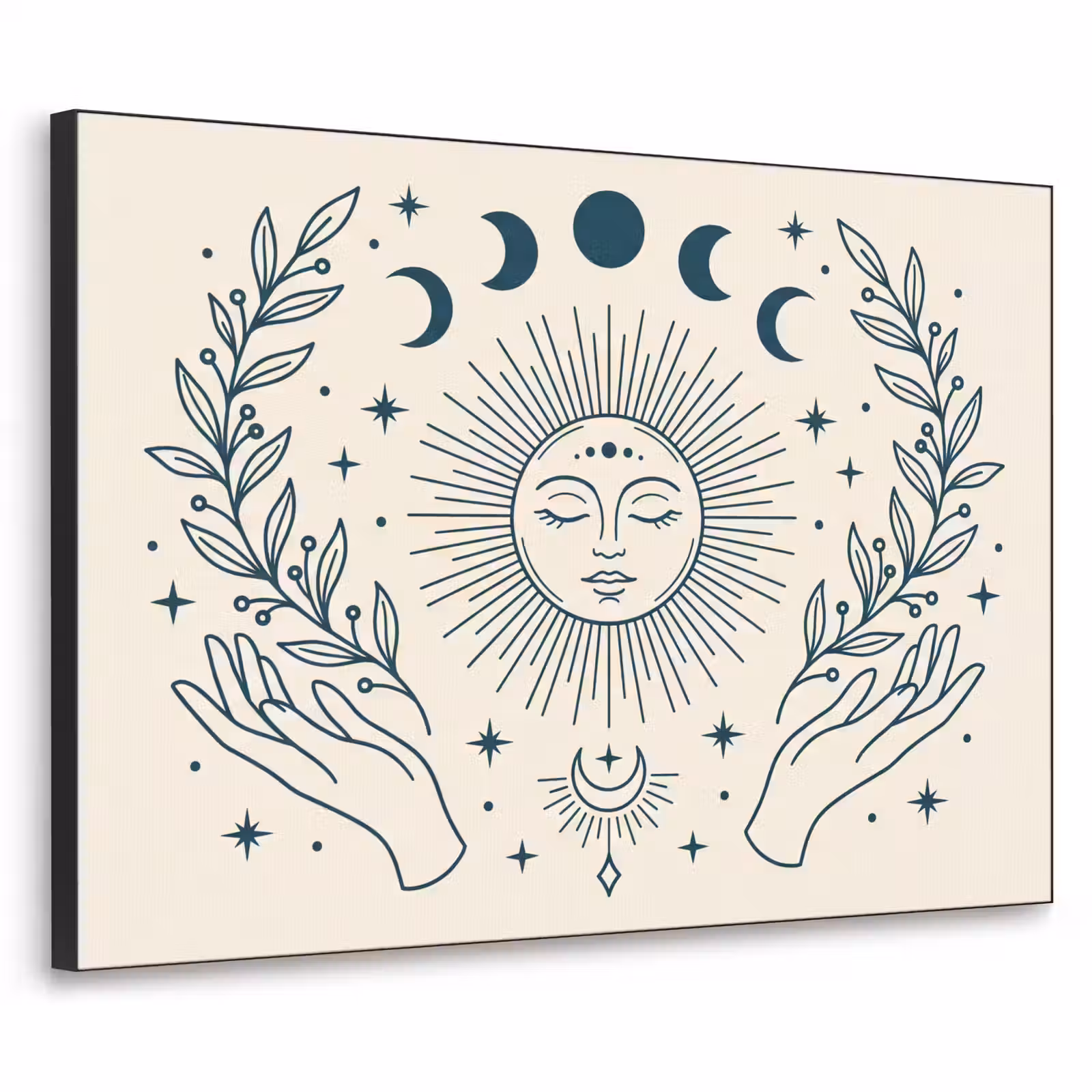 Art Frame - Sonne-Mond-Illustration — 1