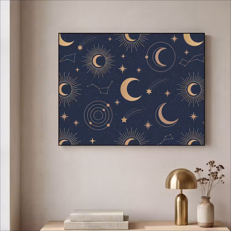 Art Frame - Mond – Sterne – Gold — 4