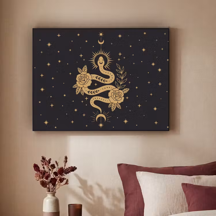 Art Frame - Schlange – Blumen – Mystik — 2