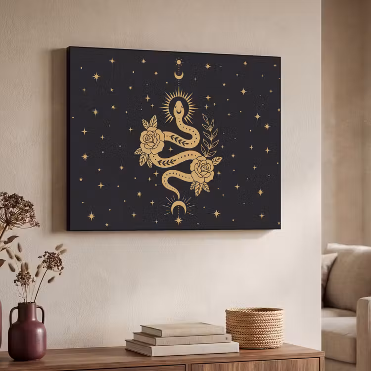 Art Frame - Schlange – Blumen – Mystik — 3