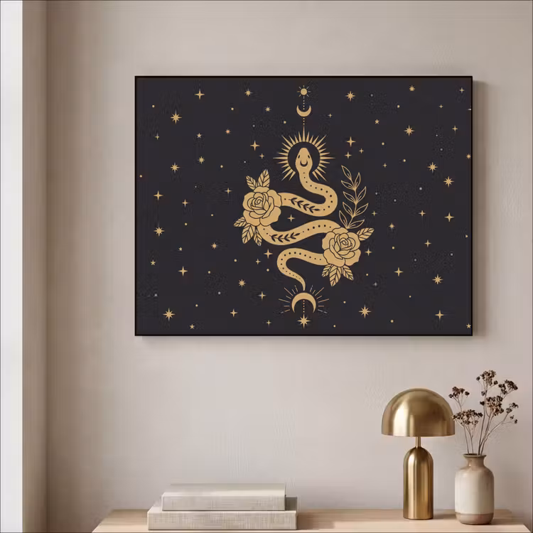 Art Frame - Schlange – Blumen – Mystik — 4