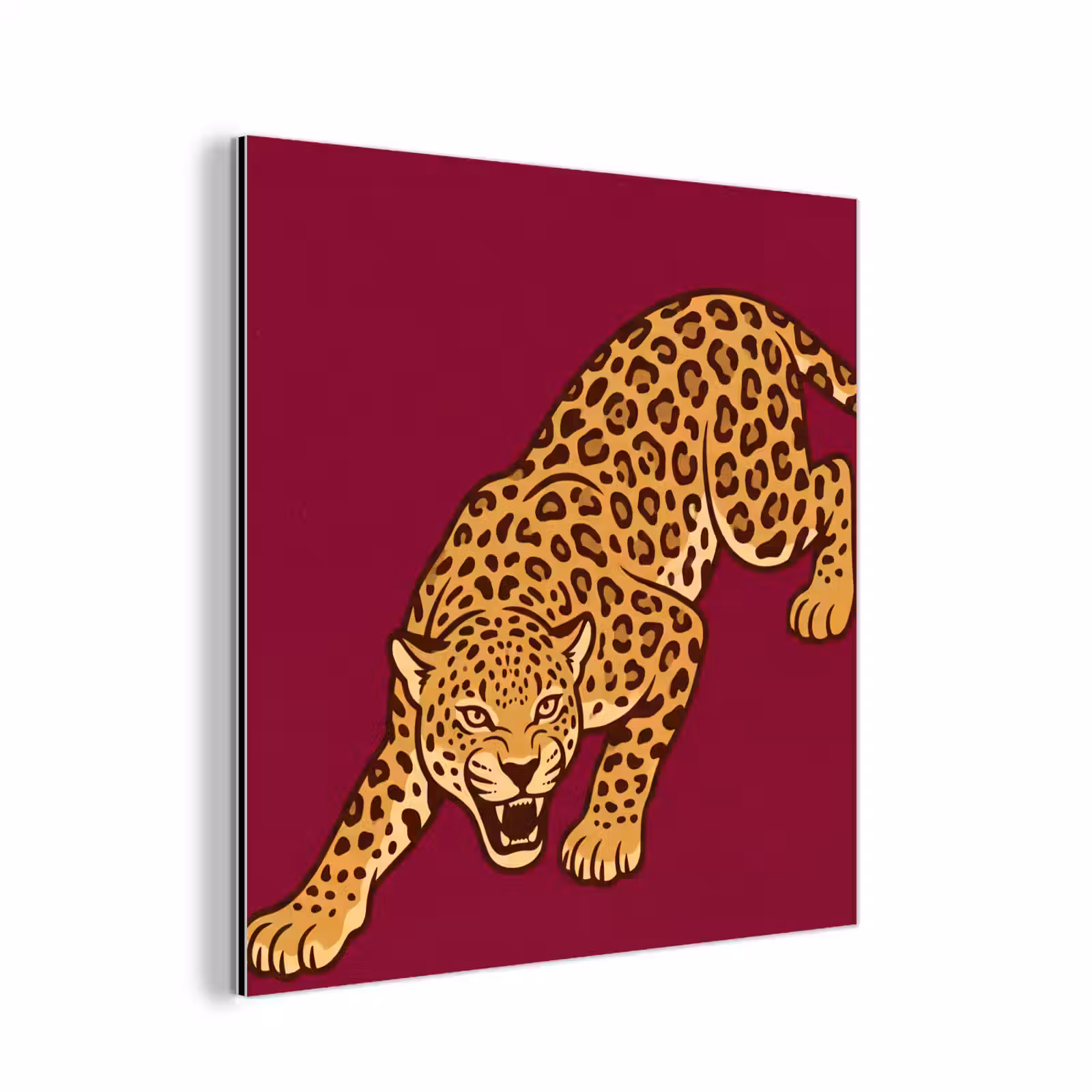 Alu-Dibond-Bild - Katze – Angriff – Tiere — 1