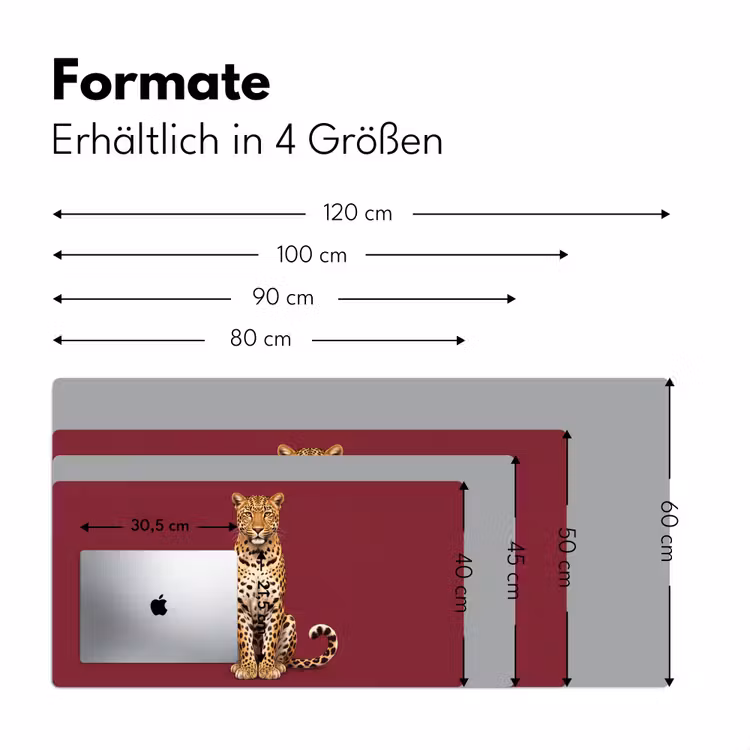 Schreibtischunterlage - Katze – Tiere – Rot — 5