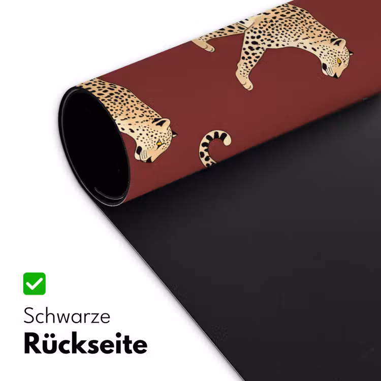 Schreibtischunterlage - Katzen – Muster – Rot — 2
