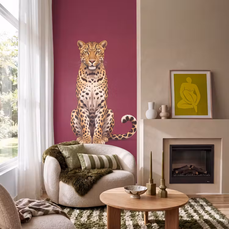 Tapete - Katze – Tiere – Rot — 1