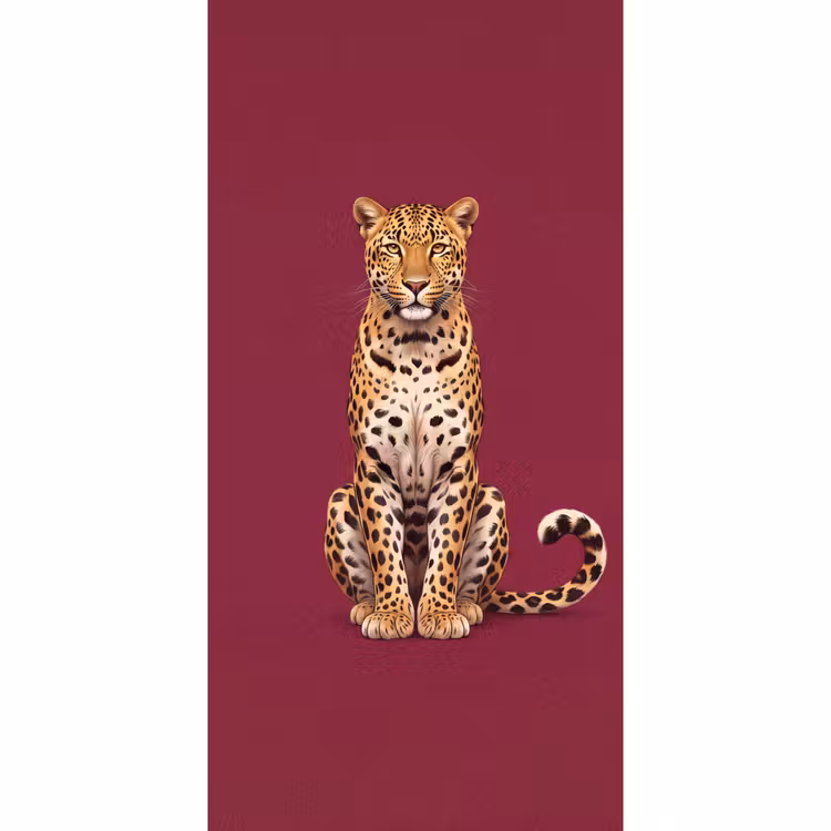 Tapete - Katze – Tiere – Rot — 2