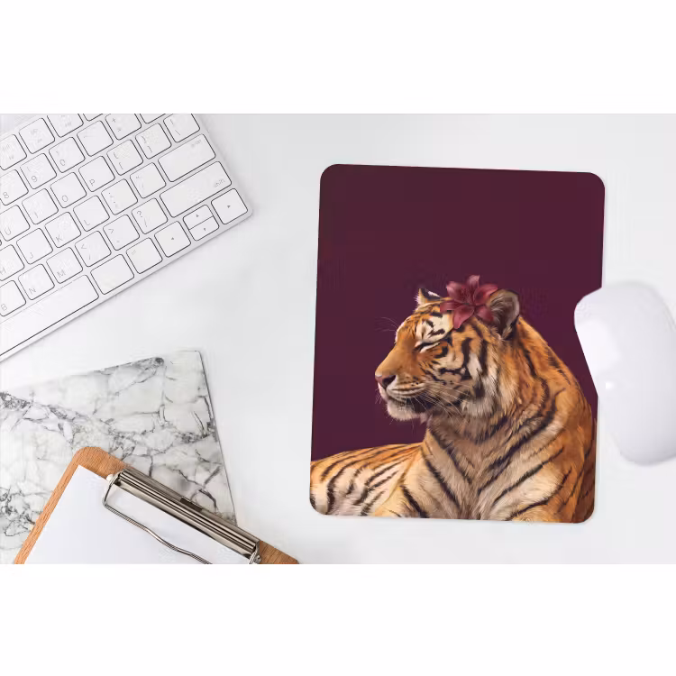 Mauspad - Tiger – Blume – Tiere — 4