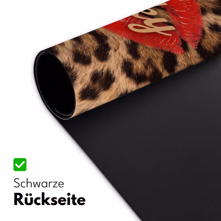 Schreibtischunterlage - Tiermuster – Lippen – Rot — 2