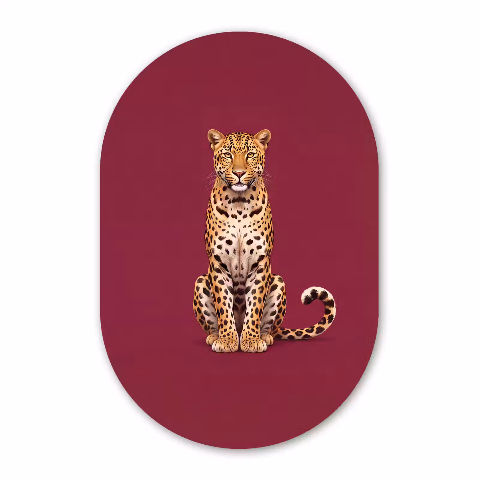 Forexbild Oval - Katze – Tiere – Rot — 1