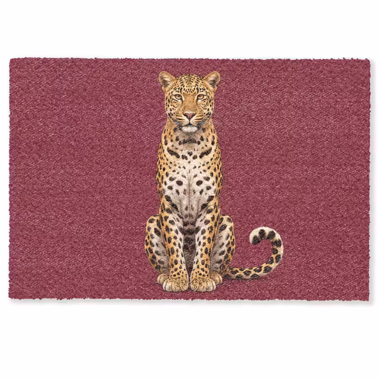 Fußmatte - Katze – Tiere – Rot — 1