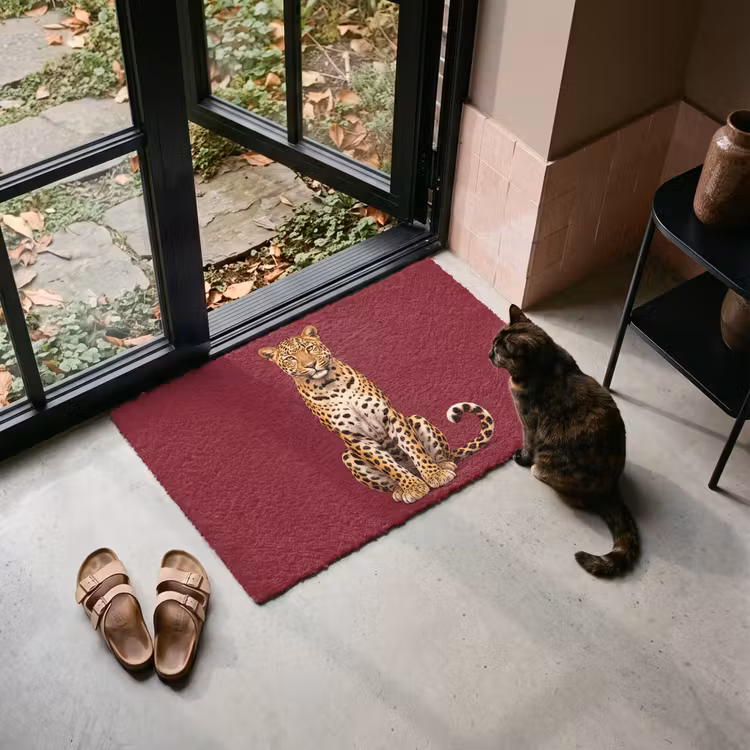 Fußmatte - Katze – Tiere – Rot — 2
