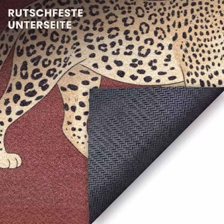 Fußmatte - Katzen – Muster – Rot — 6