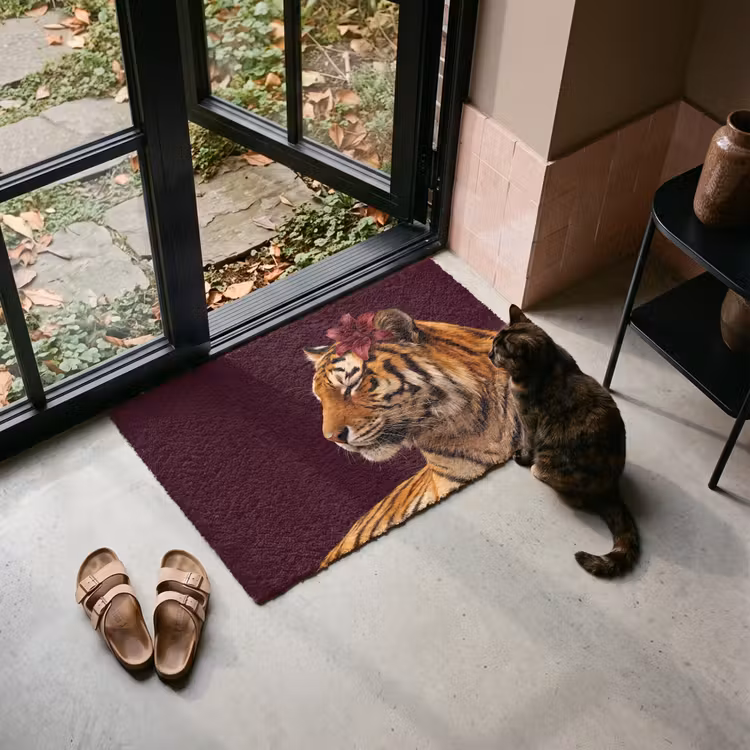Fußmatte - Tiger – Blume – Tiere — 2