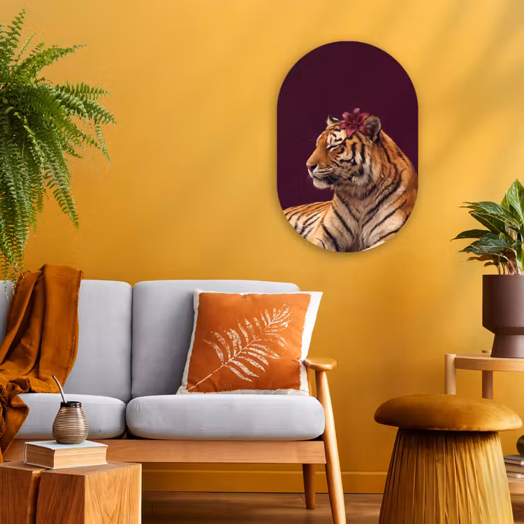 Forexbild Oval - Tiger – Blume – Tiere — 2