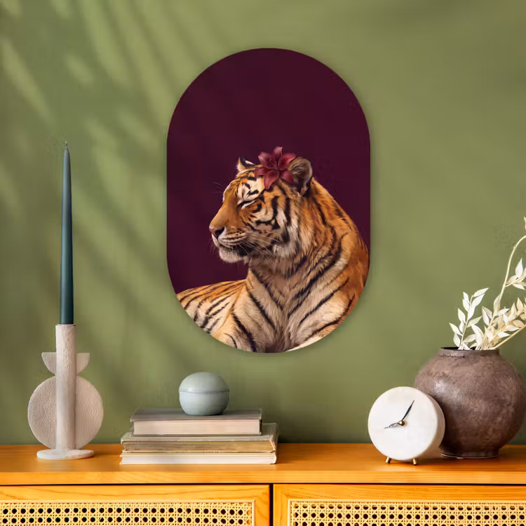 Forexbild Oval - Tiger – Blume – Tiere — 3