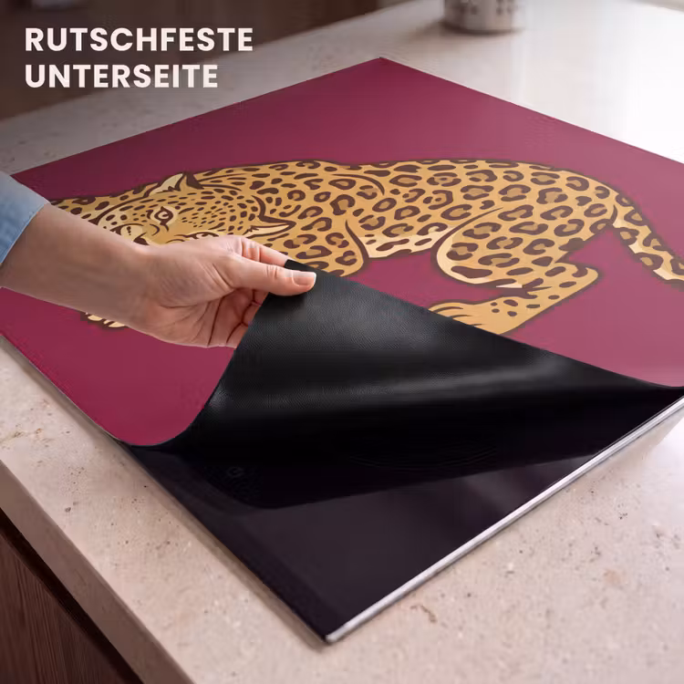 Herdabdeckplatte - Katze – Angriff – Tiere — 9