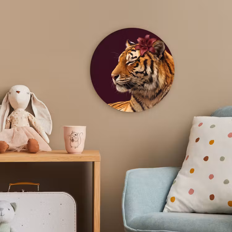 Forexbild Rund - Tiger – Blume – Tiere — 5