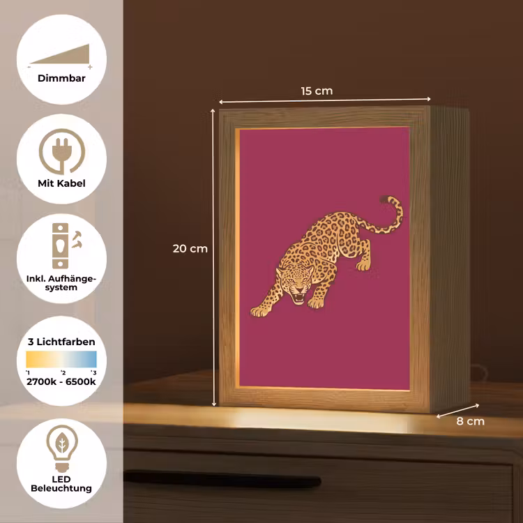 Personalisierte Lightbox - Katze – Angriff – Tiere — 6