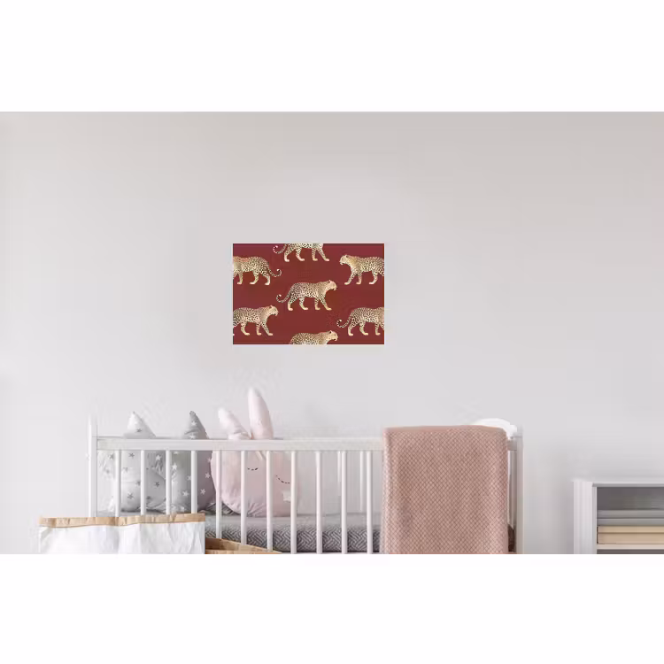 Wandtattoo – Katzen – Muster – Rot — 5