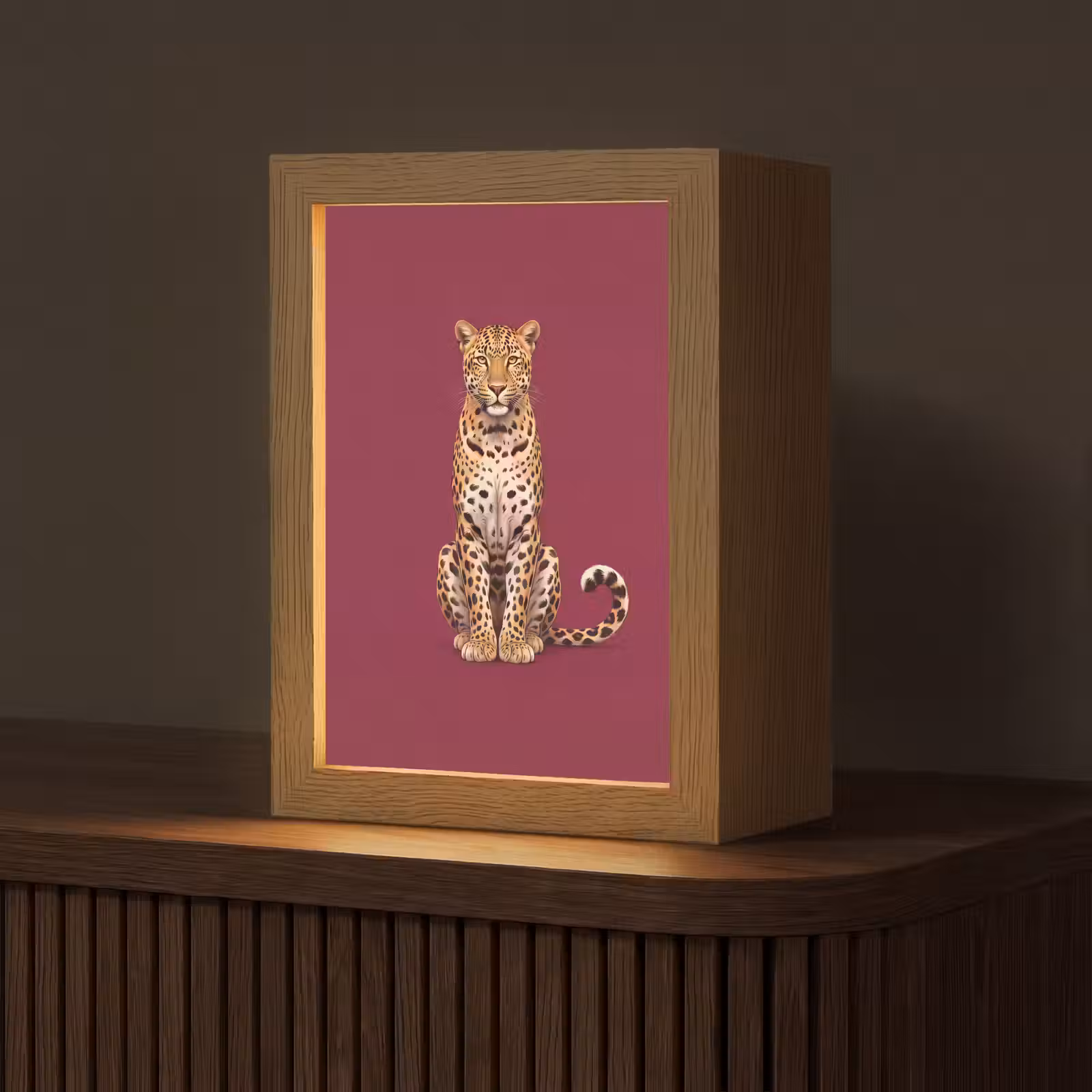 Personalisierte Lightbox - Katze – Tiere – Rot — 1