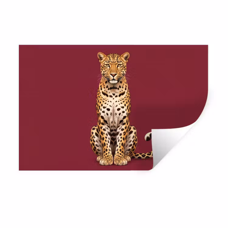 Wandtattoo – Katze – Tiere – Rot — 1