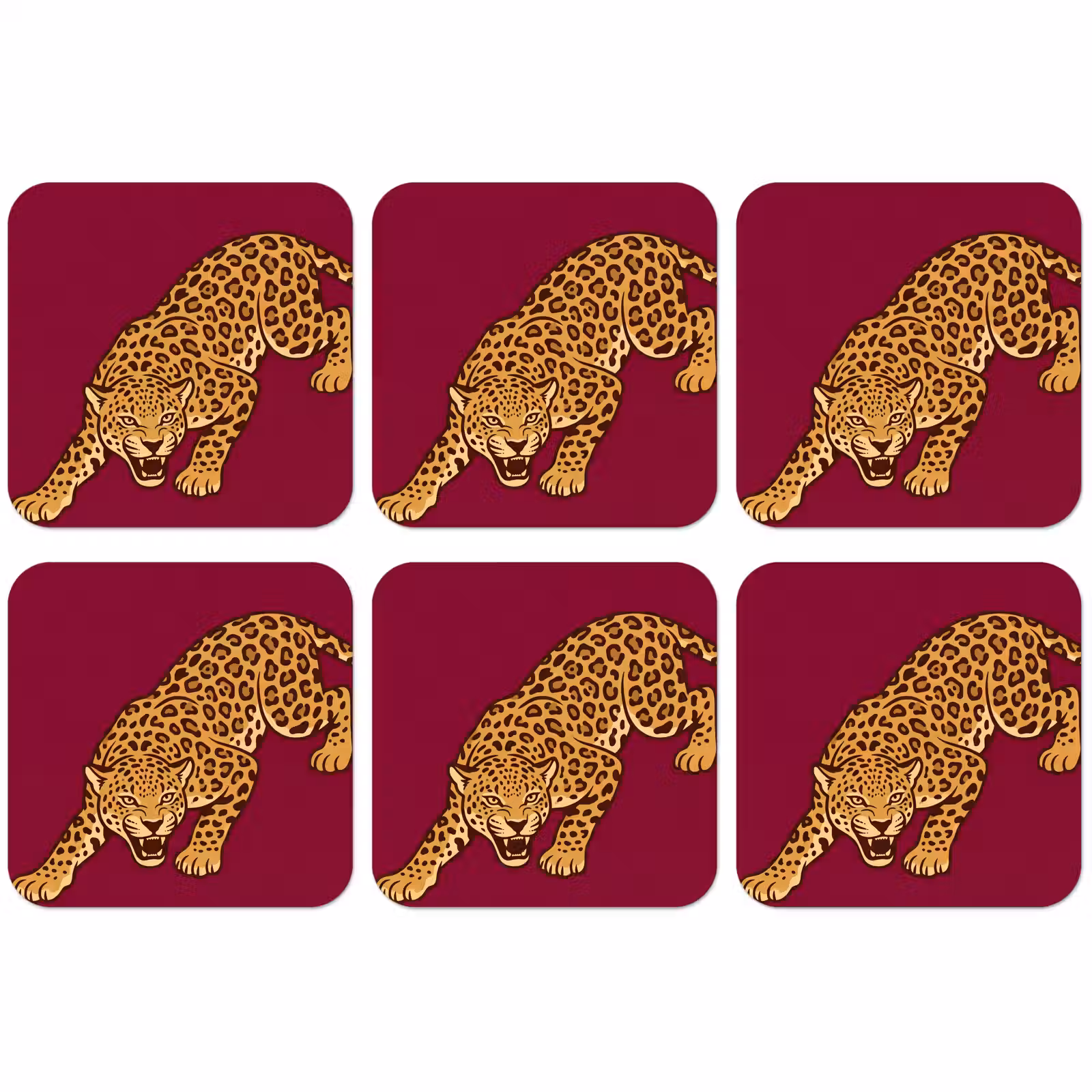 Untersetzer - Katze – Angriff – Tiere — 1