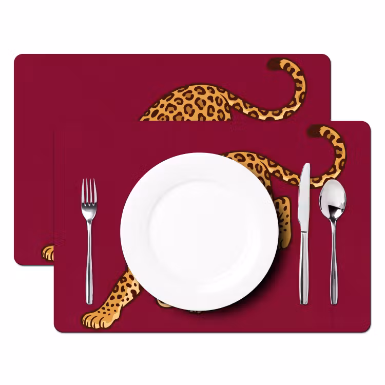 Tischset - 6 Stück - Katze – Angriff – Tiere — 2