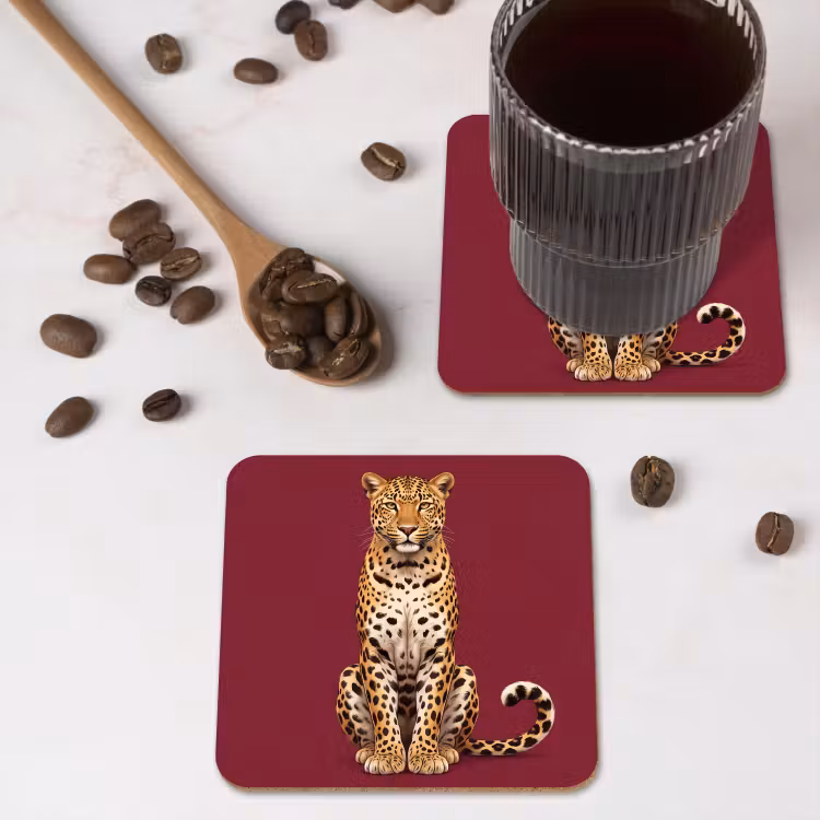 Untersetzer - Katze – Tiere – Rot — 4