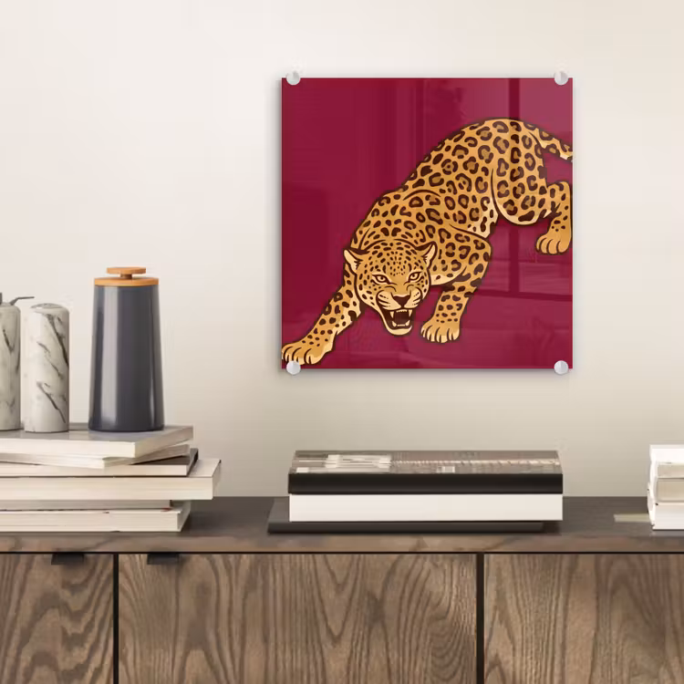 Glasbild - Katze – Angriff – Tiere — 2