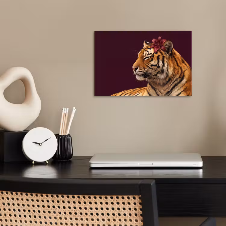 Poster - Tiger – Blume – Tiere — 2