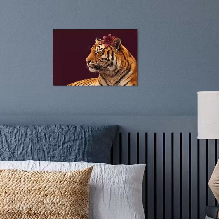 Poster - Tiger – Blume – Tiere — 3