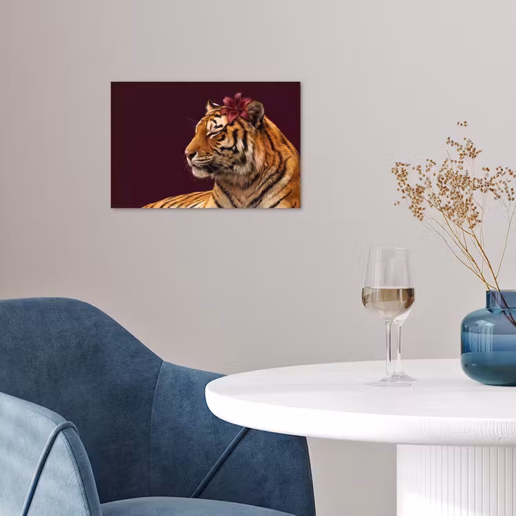 Poster - Tiger – Blume – Tiere — 4
