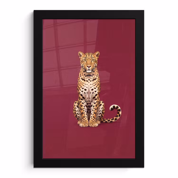 Bilder mit Rahmen - Katze – Tiere – Rot — 1