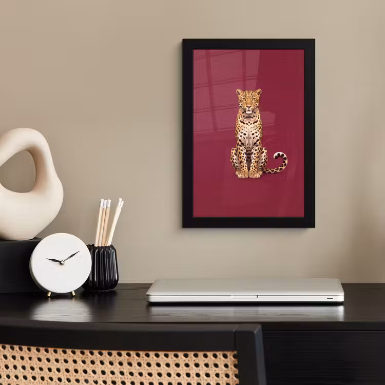 Bilder mit Rahmen - Katze – Tiere – Rot — 2