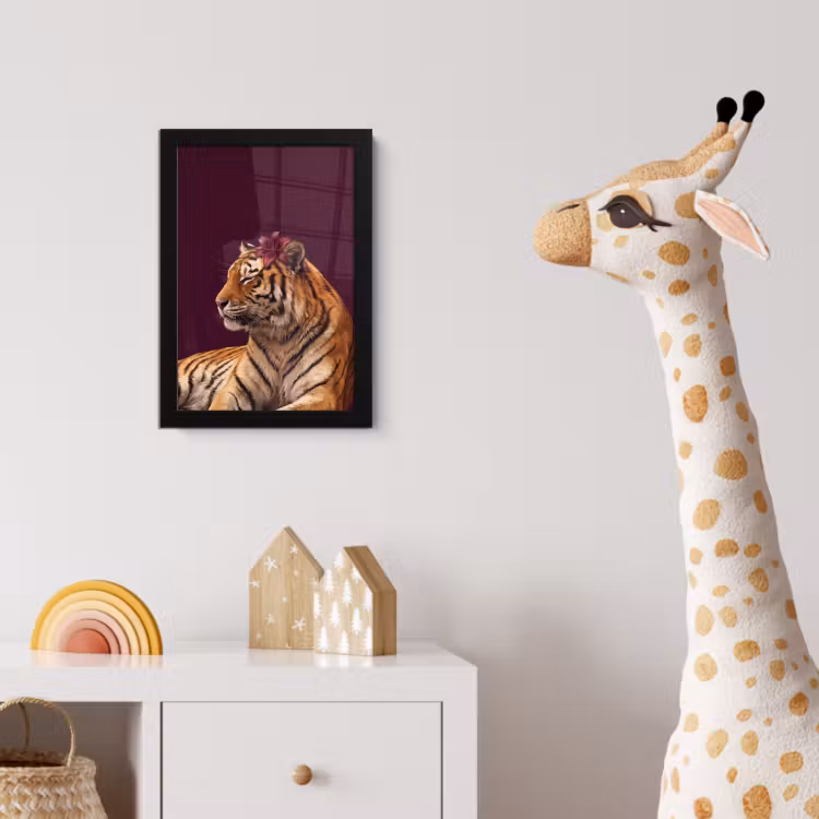 Bilder mit Rahmen - Tiger – Blume – Tiere — 5