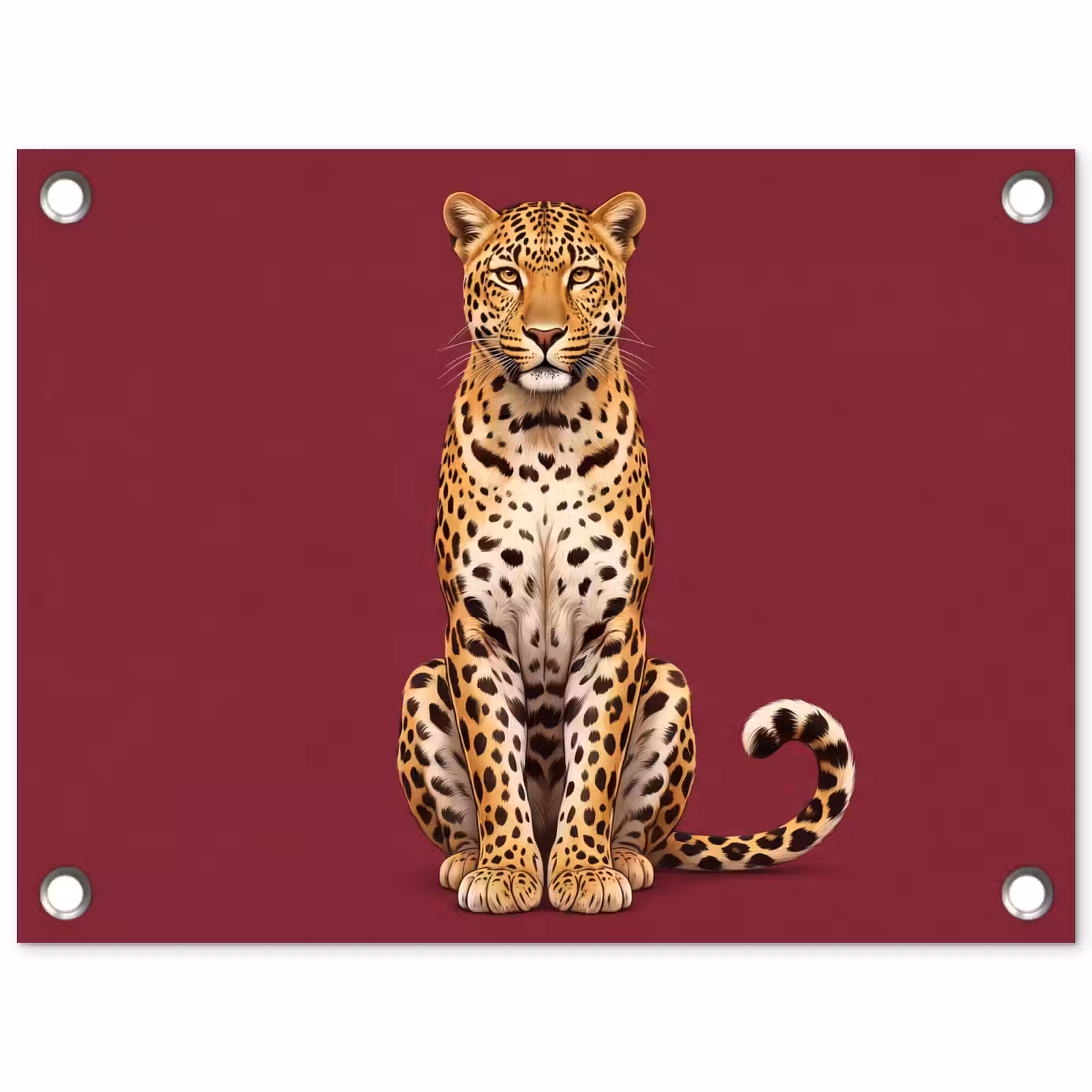 Gartenposter - Katze – Tiere – Rot — 1