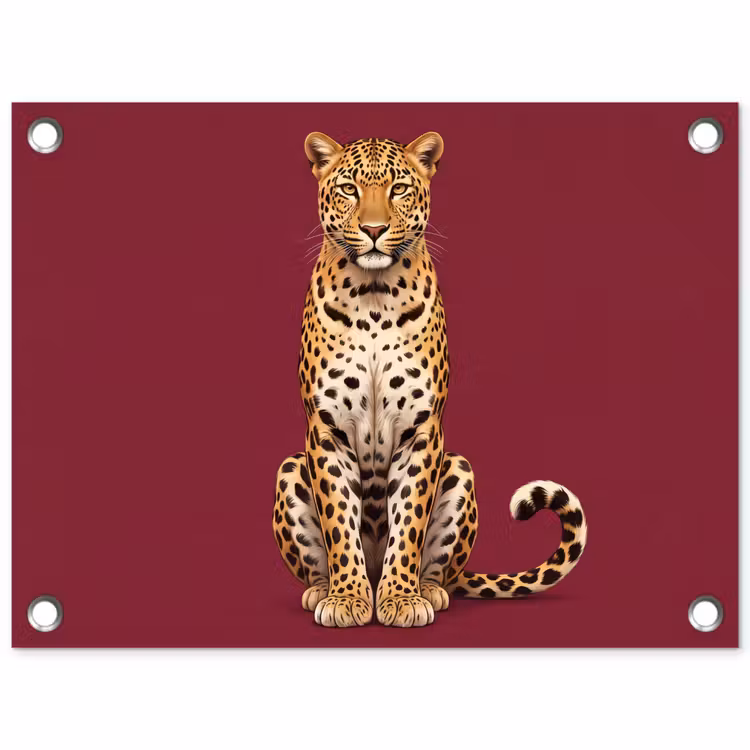 Gartenposter - Katze – Tiere – Rot — 1