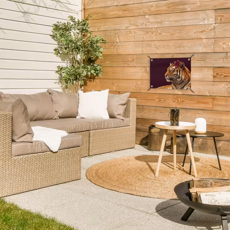 Gartenposter - Tiger – Blume – Tiere — 3