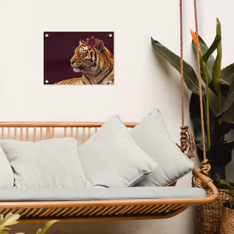 Gartenposter - Tiger – Blume – Tiere — 4
