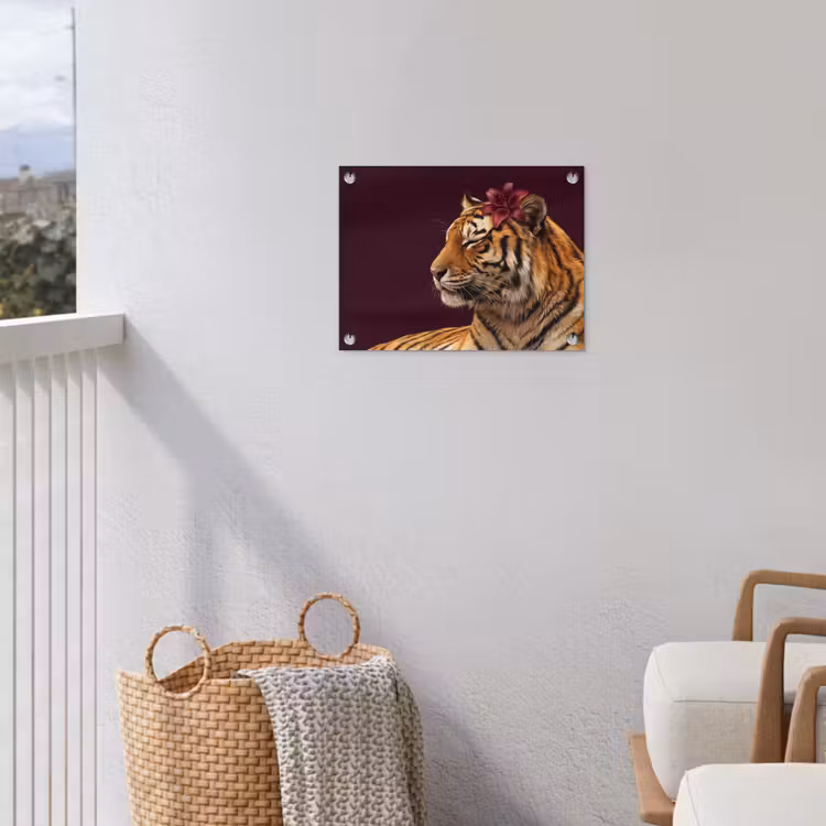 Gartenposter - Tiger – Blume – Tiere — 5
