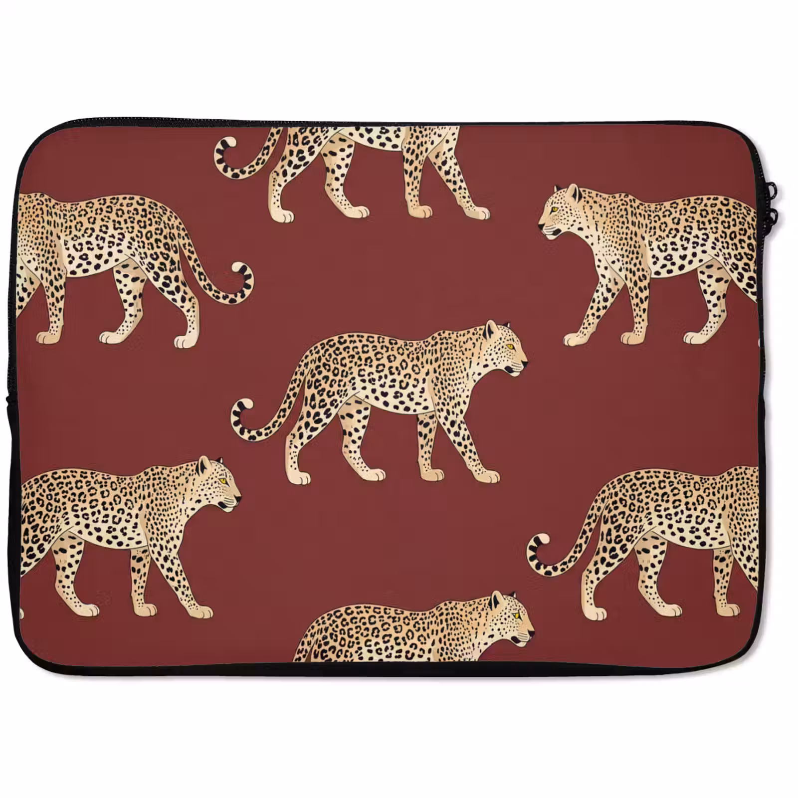 Laptop hülle - Katzen – Muster – Rot — 1