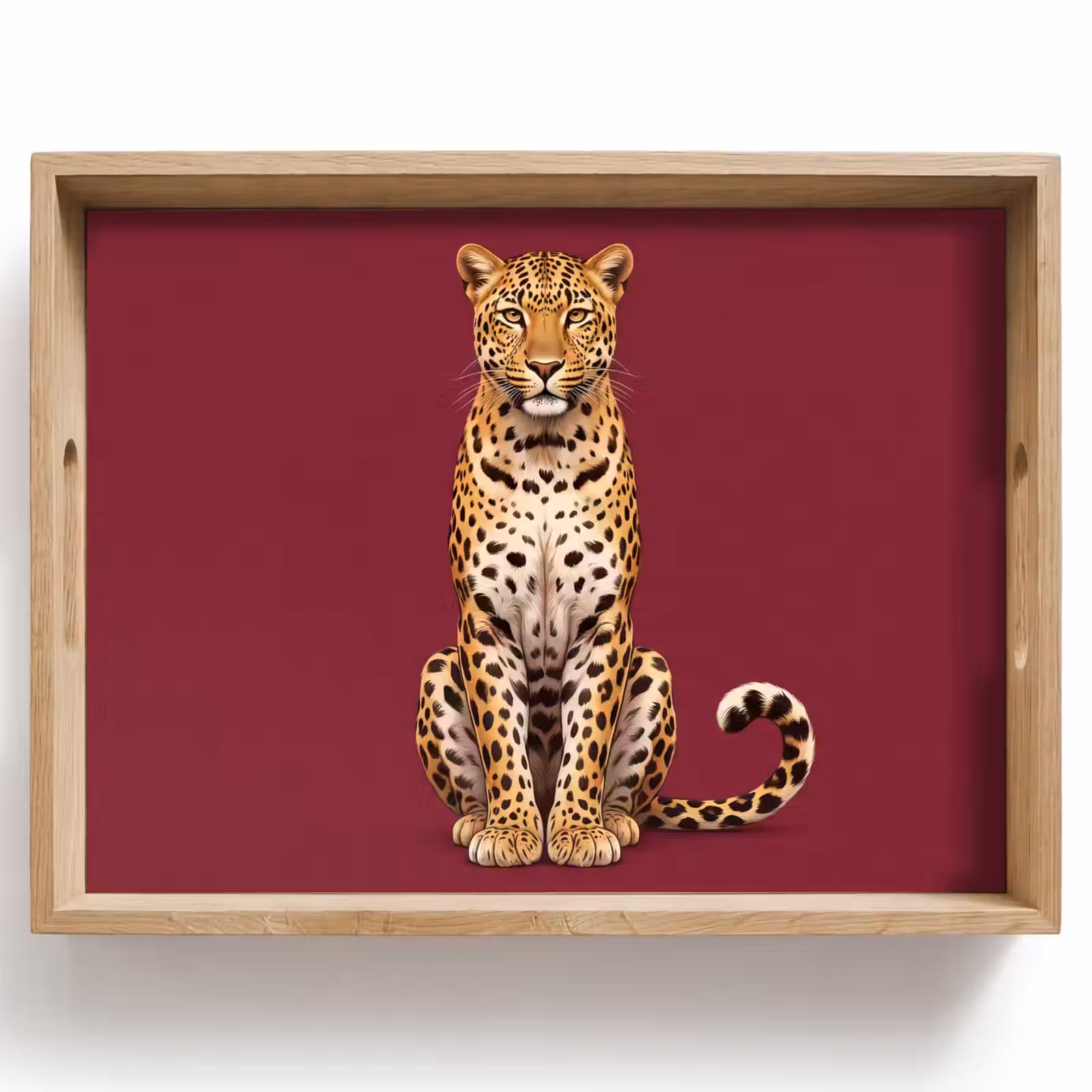 Tablett - Katze – Tiere – Rot — 1