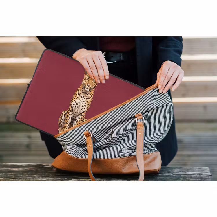 Laptop hülle - Katze – Tiere – Rot — 4