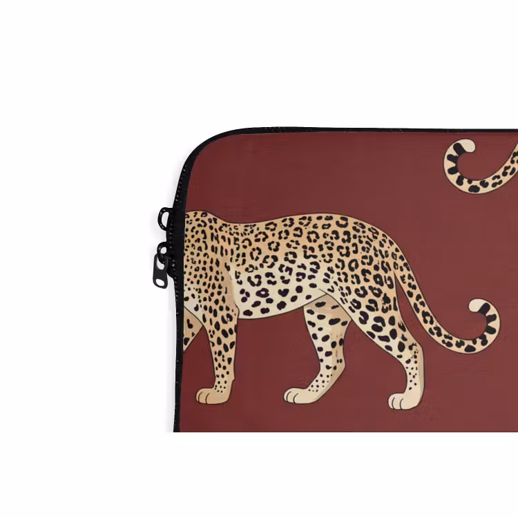 Laptop hülle - Katzen – Muster – Rot — 5
