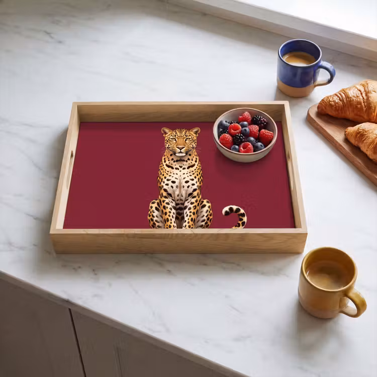Tablett - Katze – Tiere – Rot — 4