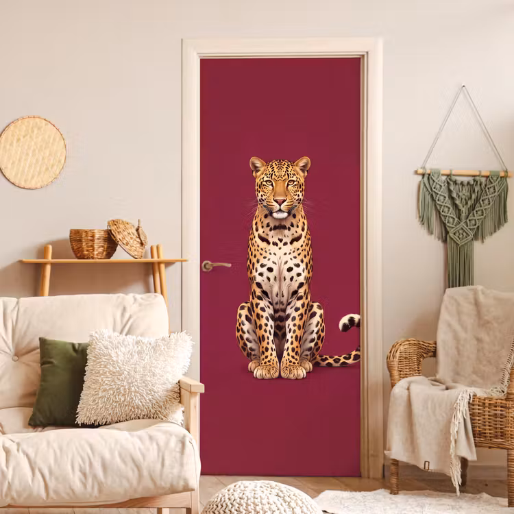 Türtapete - Katze – Tiere – Rot — 3