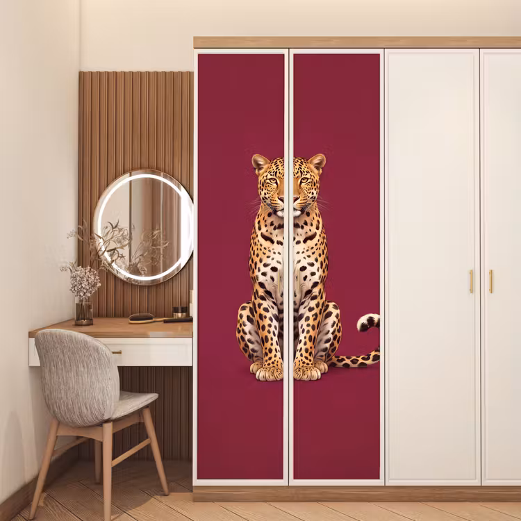 Türtapete - Katze – Tiere – Rot — 4