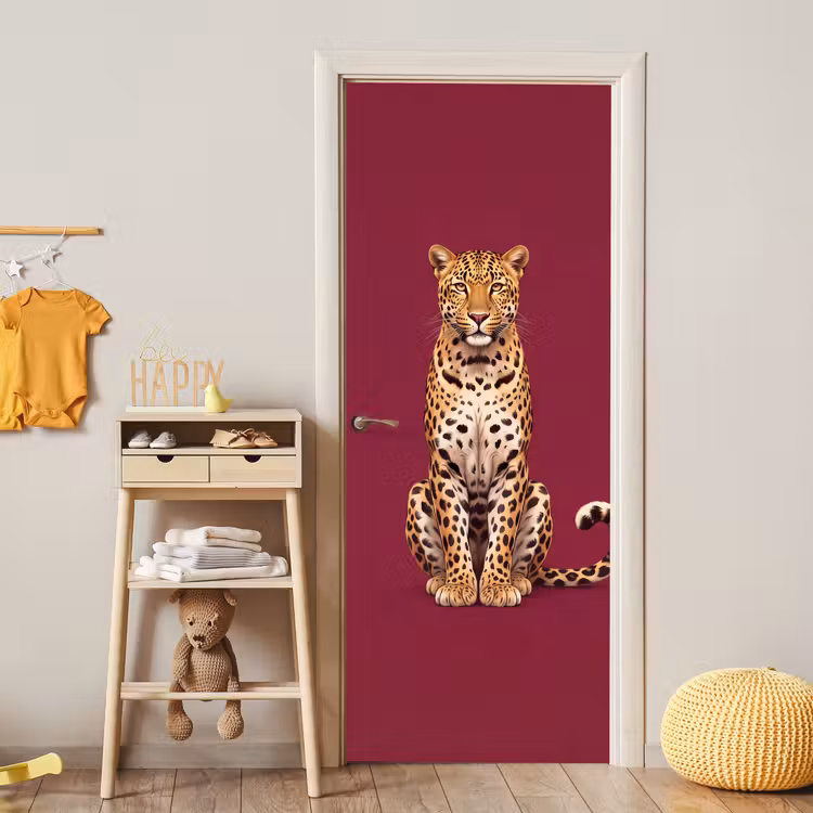 Türtapete - Katze – Tiere – Rot — 5