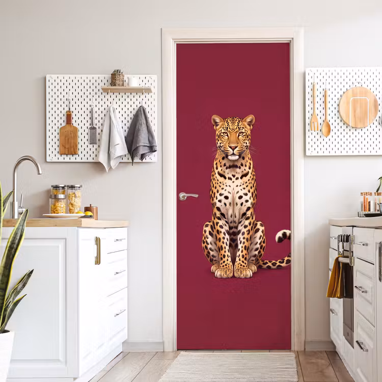 Türtapete - Katze – Tiere – Rot — 6