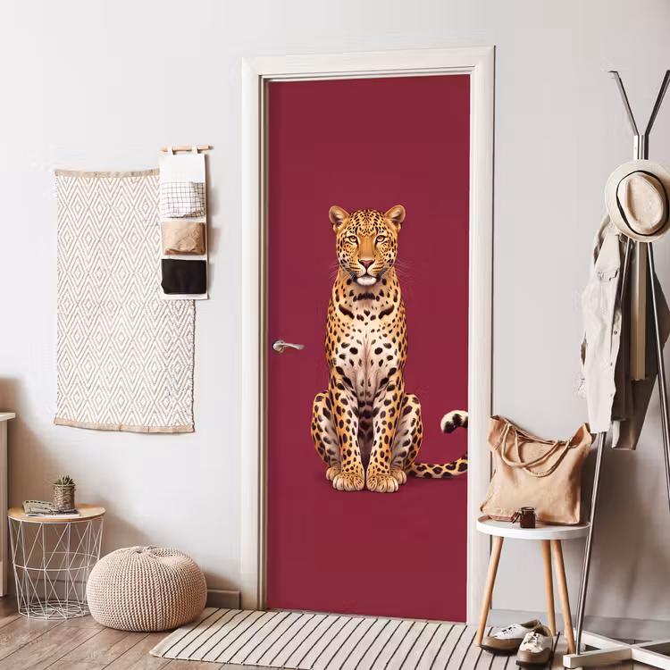 Türtapete - Katze – Tiere – Rot — 7